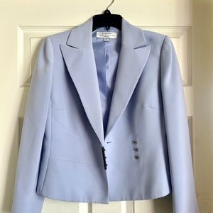 3 Calvin Klein Women Blazer Jacket, Size 6 and fits 6 & 8. Gray, Burgundy